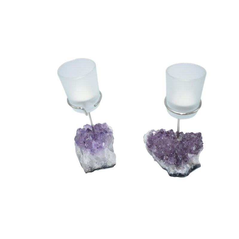 7'' H Stone Tabletop Votive Holder