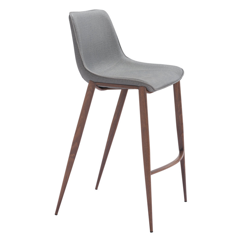 Tabouret de bar Hostetter (ensemble de 2), Gris, Tabouret de comptoir (siège d'une hauteur de 29,9