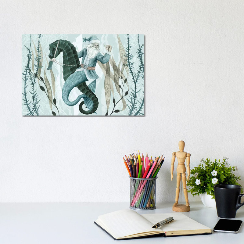 The Sea Santa Collection A by Grace Popp - Wrapped Canvas Gallery-Wrapped Canvas Giclée, 20.32 cm H x 30.48 cm W