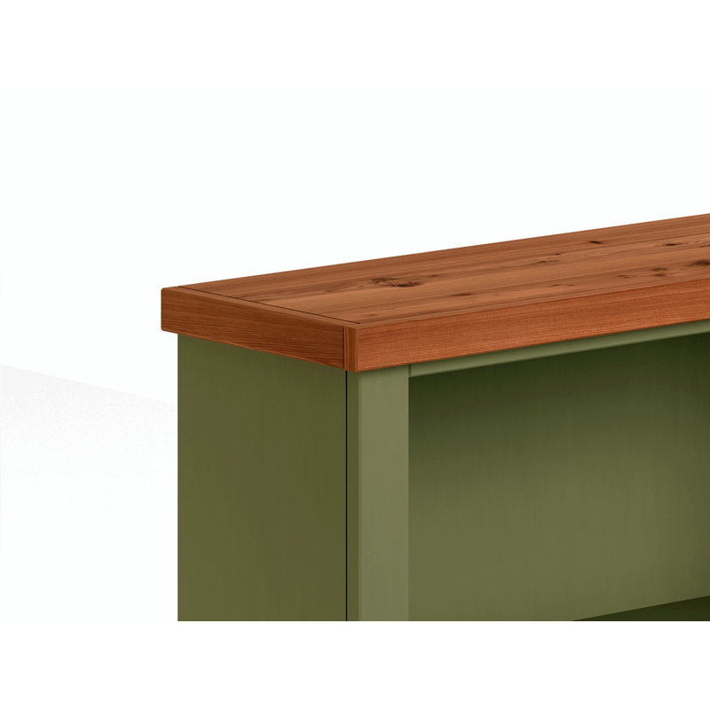 Bibliothèque Columbia, (5 tablettes) H 72 po x l 32 po x P 10 po, Vert