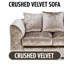 2 Seater Velvet Sofa-15956923