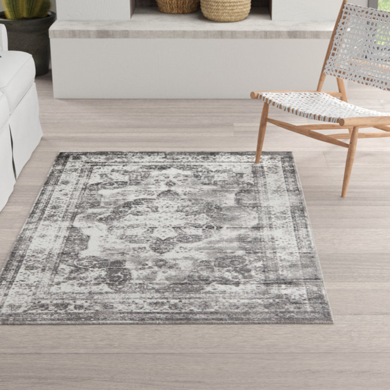 Tapis oriental Brandt, Gris, Rectangle 10' x 13'