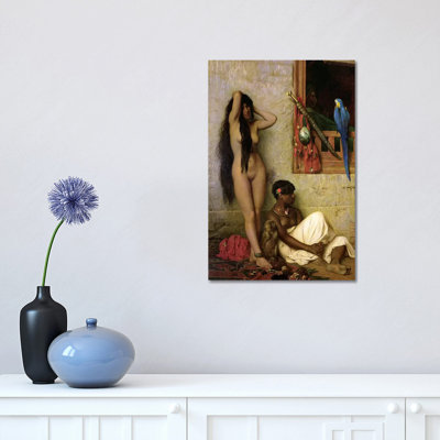 The Slave For Sale - Wrapped Canvas Print