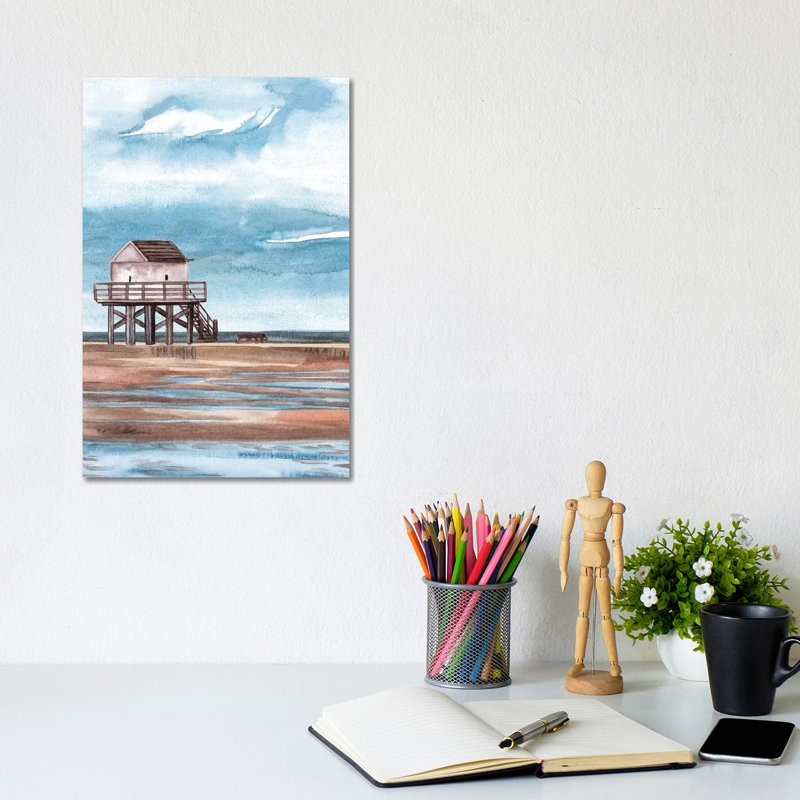 Along The Shoreline II by Melissa Wang - Wrapped Canvas Gallery-Wrapped Canvas Giclée, 20.32 cm H x 30.48 cm W