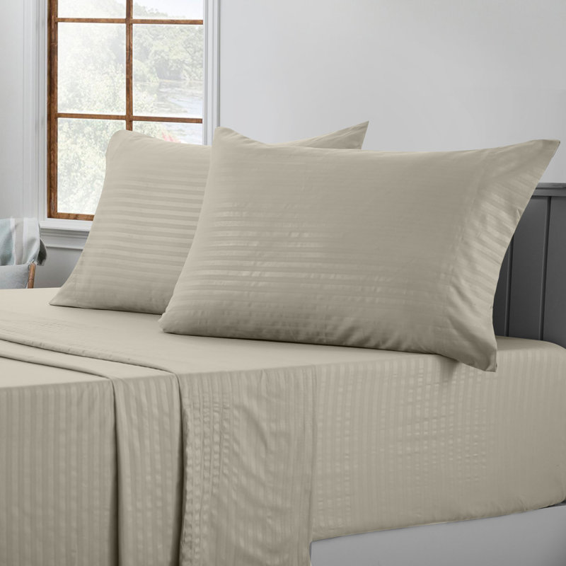 Lux Decor Collection Brushed Microfiber Sheet Set with Fitted Flat Sheets & Pillowcase, Queen Sheet Set with 2 Pillowcases