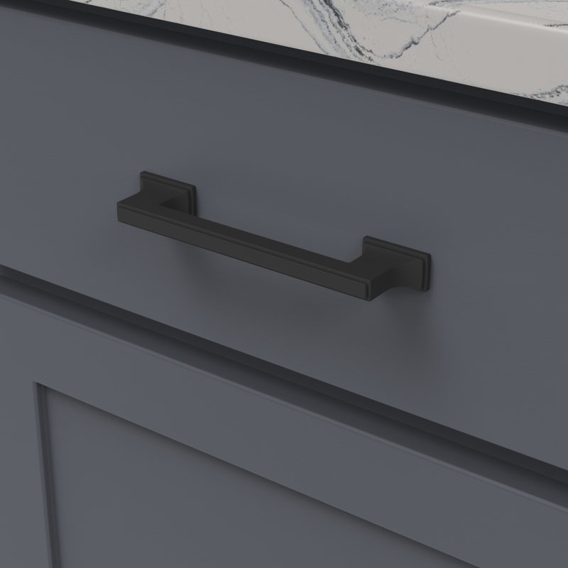 Brownstone Bar / Handle Pull, 5 1/16", Matte Black
