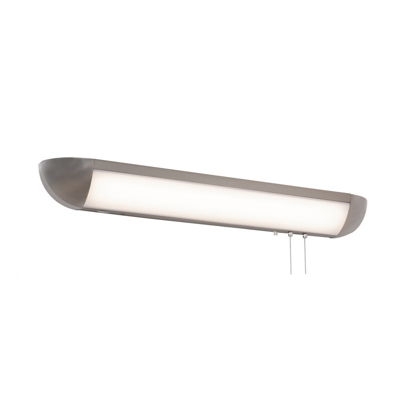 Torrin Acrylic LED Flush Mount, Satin Nickel