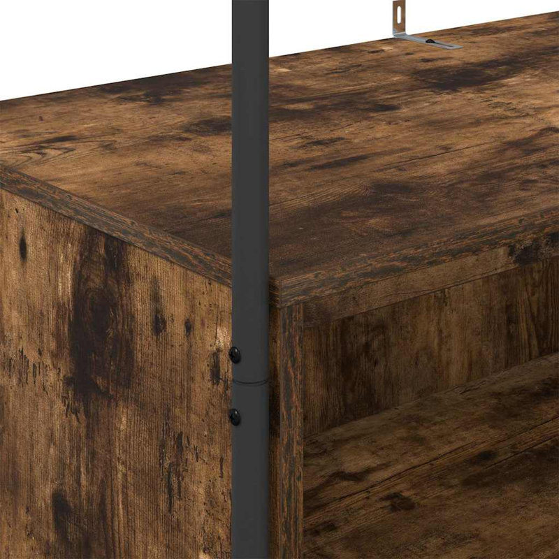 Clothes Rack 100 X 44 X 160 Cm Engineered Wood, Dark Brown