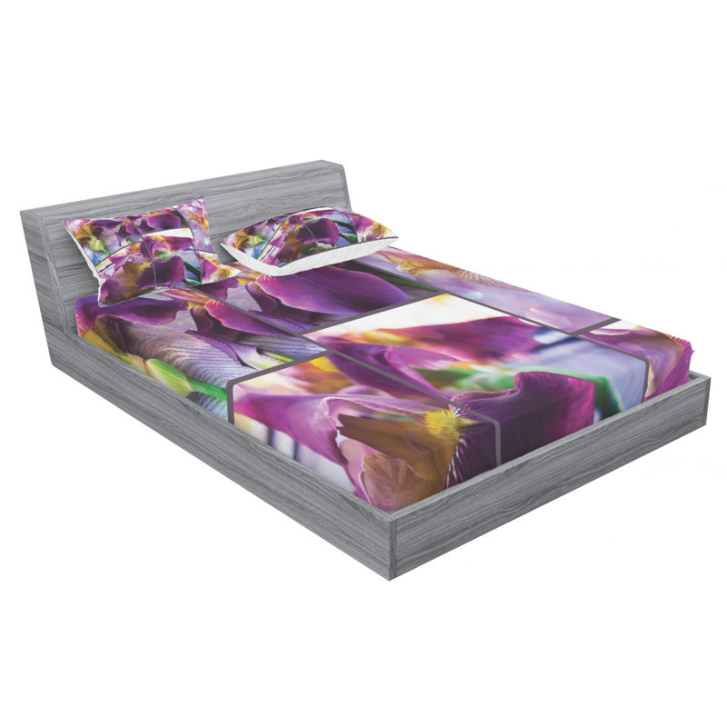 Microfiber Sheet Set, Queen Sheet Set with Fitted Sheet
