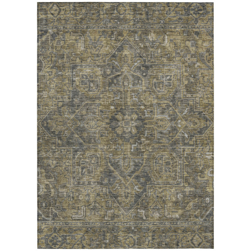 Bouldin Washable Oriental Indoor / Outdoor Rug, Rectangle 3' x 5'