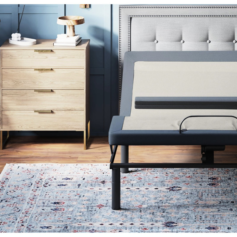 Os65 Adjustable King Bed With Head/foot Tilt And Lumbar Control Option Feature Base Head Foot Tilt, Position, King