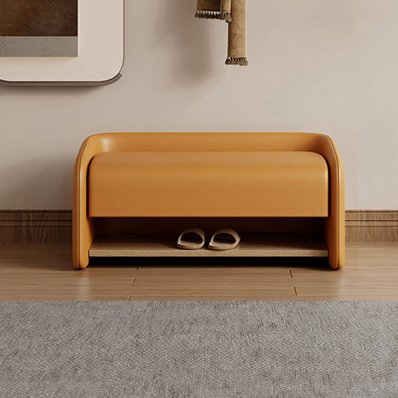 Banc rembourré orange, Orange