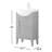 Arlowene 19.7'' Single Bathroom Vanity with Porcelain Top-69758708