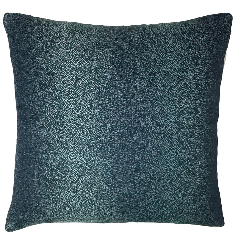  Coussin intérieur / extérieur Feather, 22 po x 22 po, Gris clair