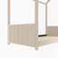 Lit en velours avec toit, structure en bois de pin, lit d'enfant semi-fermé pour chambre à coucher-1118324572-1118324574