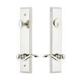 Carré Complete Tall Plate Entry Lever Set with Single Cylinder Deadbolt