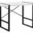 Modern Industrial Computer Desk With White Laminate And Black Metal, Ideal For Home Office And Laptop Work, 48 Inch Length-28326610