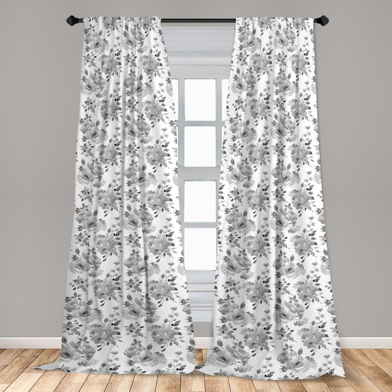 Wavalene Semi Sheer Curtain Pair, 95" W x 63" H
