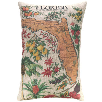 Cianciolo Florida Citrus Linen Throw Pillow