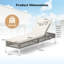 194cm Long Single Chaise with Cushions-1556675211