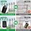 5 panneaux de clôture de jardin décoratifs pour chiens 24 po (H) x 10 pi (L)