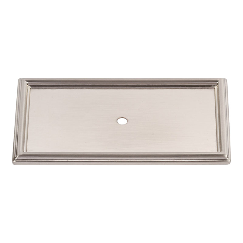 Campaign Rope  Backplate, Brushed Nickel