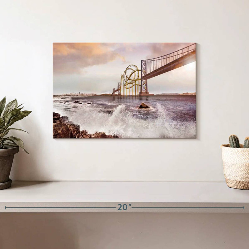 Roller Coaster Bridge, 8" H x 12" W