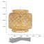 Sarnia 1 - Light Brown Drum Pendant