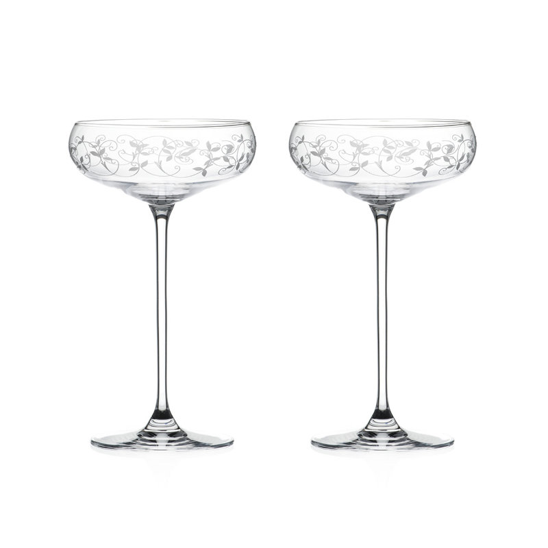 Arabesque 320ml Crystal Coupe Set