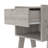 Nightstand 22"H, One Drawer, One Open Shelf, Light Gray