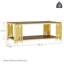 Kyric 43.3" L x 23.6" W 2-Tier Rectangular Glass Top Coffee Table For Living Room