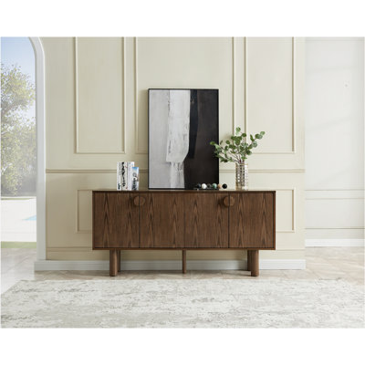 Eshon 67.5" Accent Cabinet, Buffet Cabinet With Storage, Sideboard Cabinet