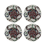 Ouroboros Round Beaded Placemat Smooth
