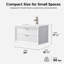 Meuble-lavabo mural simple 30 po avec comptoir en céramique Lelanie-243997778-243997789