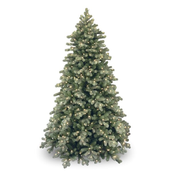 WELLFOR Remote Control Tree 8-ft Pre-Lit Flocked Artificial Christmas Tree with LED Lights | CM-HFY-23513US