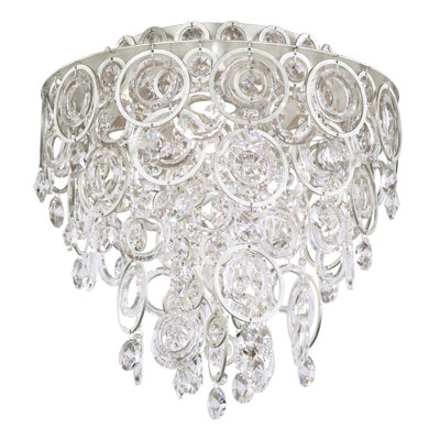Circulus Crystal Semi Flush Mount