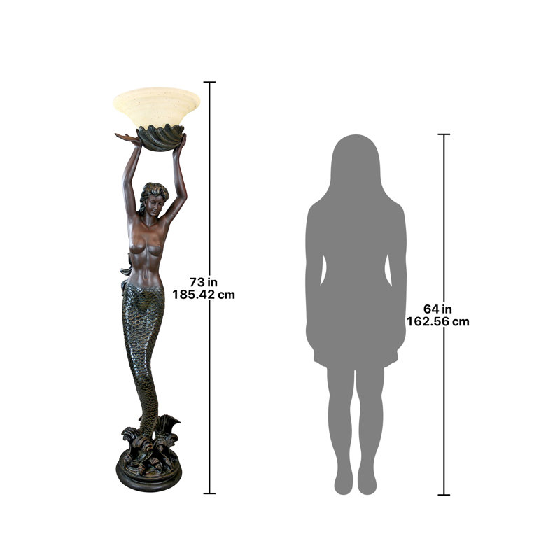 Lampe torchère sur pied 73 po Mermaid Goddess