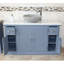 Santorini 1230mm Single Bathroom Vanity with Vessel Stone Basin-1206166983-1206129695