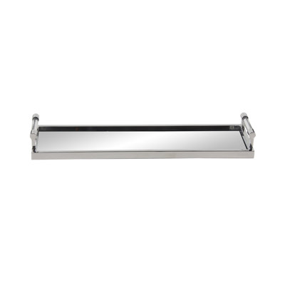 Plateau de meuble-lavabo en acier inoxydable rectangulaire contemporain Ellett