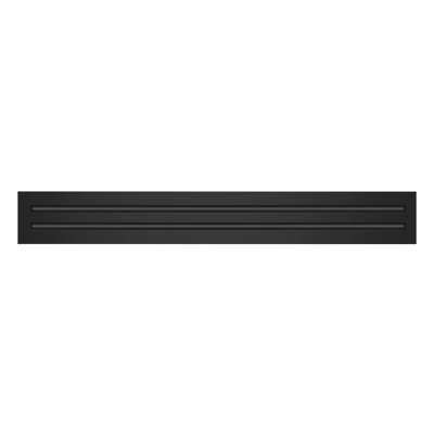 BUILDMART - 30x4 Black Modern AC Vent Cover - Standard Linear Slot Diffuser - Register Grille