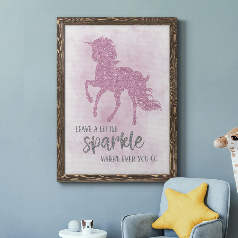 Sparkle - cadre photo, impression sur toile, H 31,5 po x l 23,5 po x P 1,5 po, Encadré de bois de noyer
