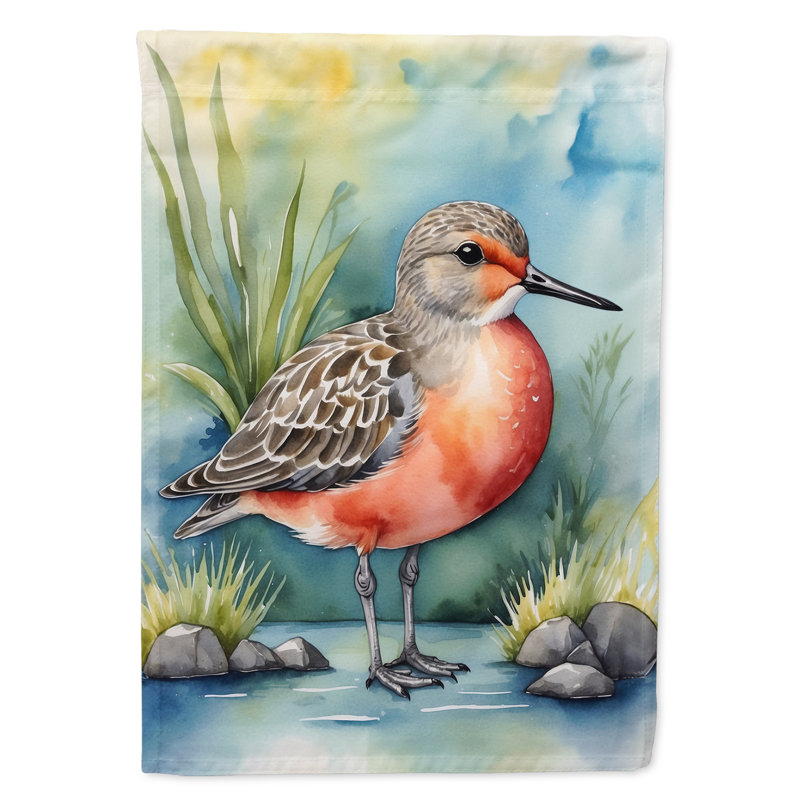 Drapeau de jardin Surfbird Bird, Nœud rouge