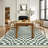 2x6 Washable Runner Rug for Kitchen, Bathroom, Non-Slip, Low Pile, Stain-Resistant, Abstract Checkered Carpet, Entryway, Laundry, Yellow.-1918634770
