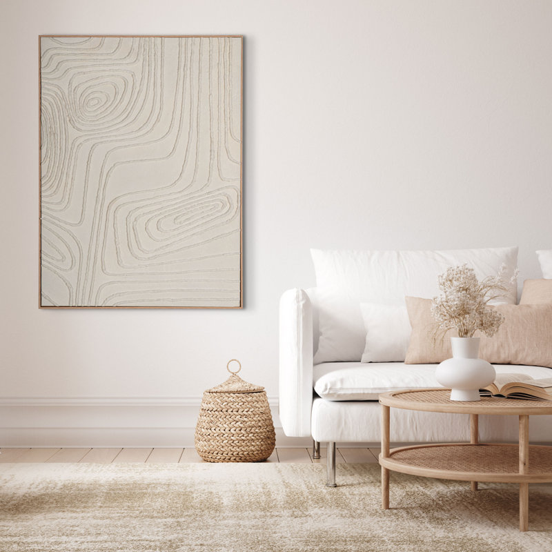Monochromatic Topographical Canvas Print, 30" x 40"