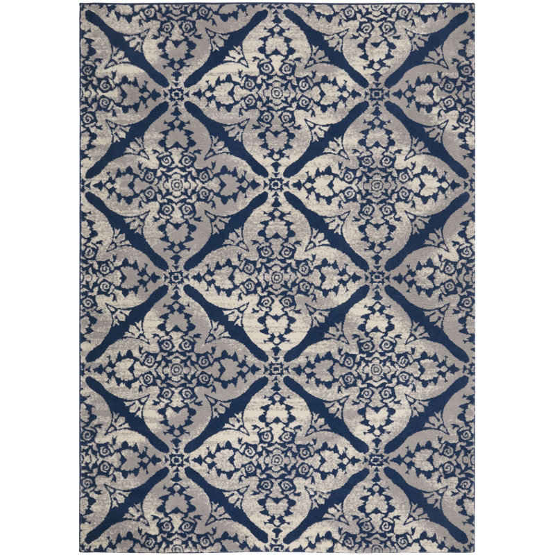 Aquilino Ikat Indoor Rug, Rectangle 3'3" x 5'2"