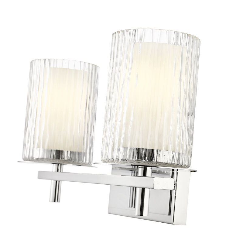 Ensemble de meuble-lavabo 2 lumières Roddrick, Chrome