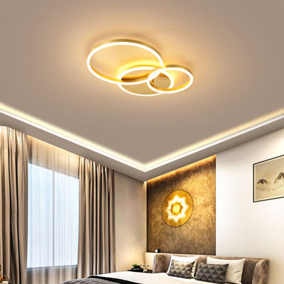Assael Ceiling Light 3-Light 50cm LED Flush Mount with Remote Control
