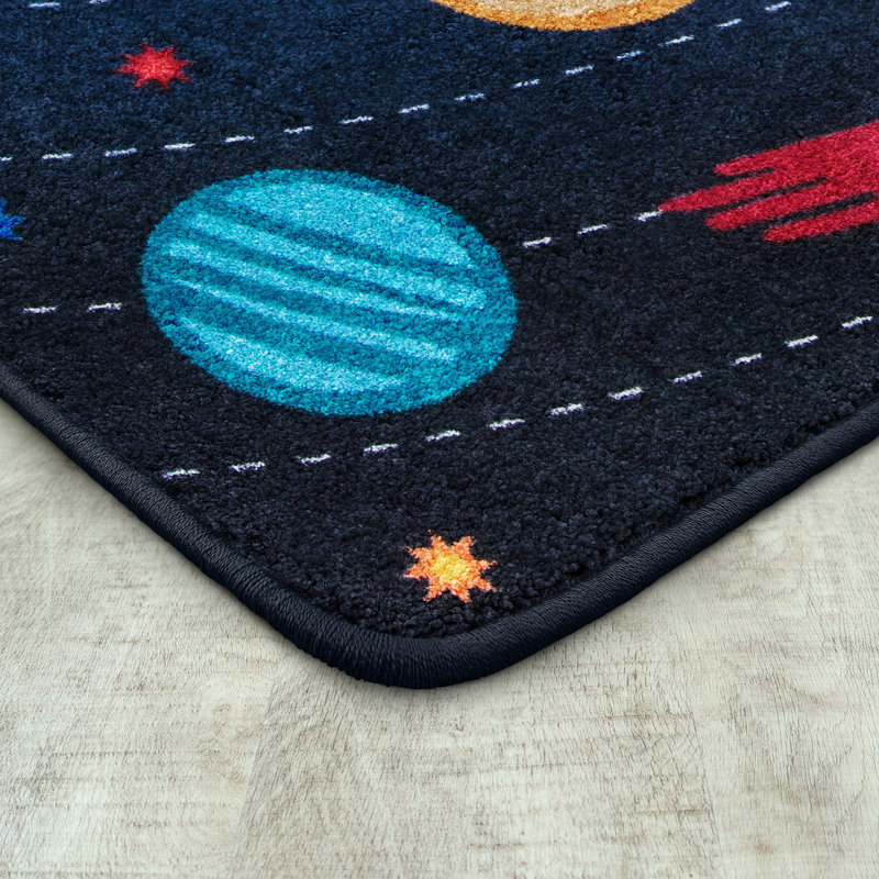 Kid Essentials Out of this World Area Rug, Rectangle 5'4" x 7'8" 