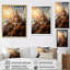 «Lathon Castles Majestic Fortress Golden I», reproduction d'art sur toile-381195499-381195505