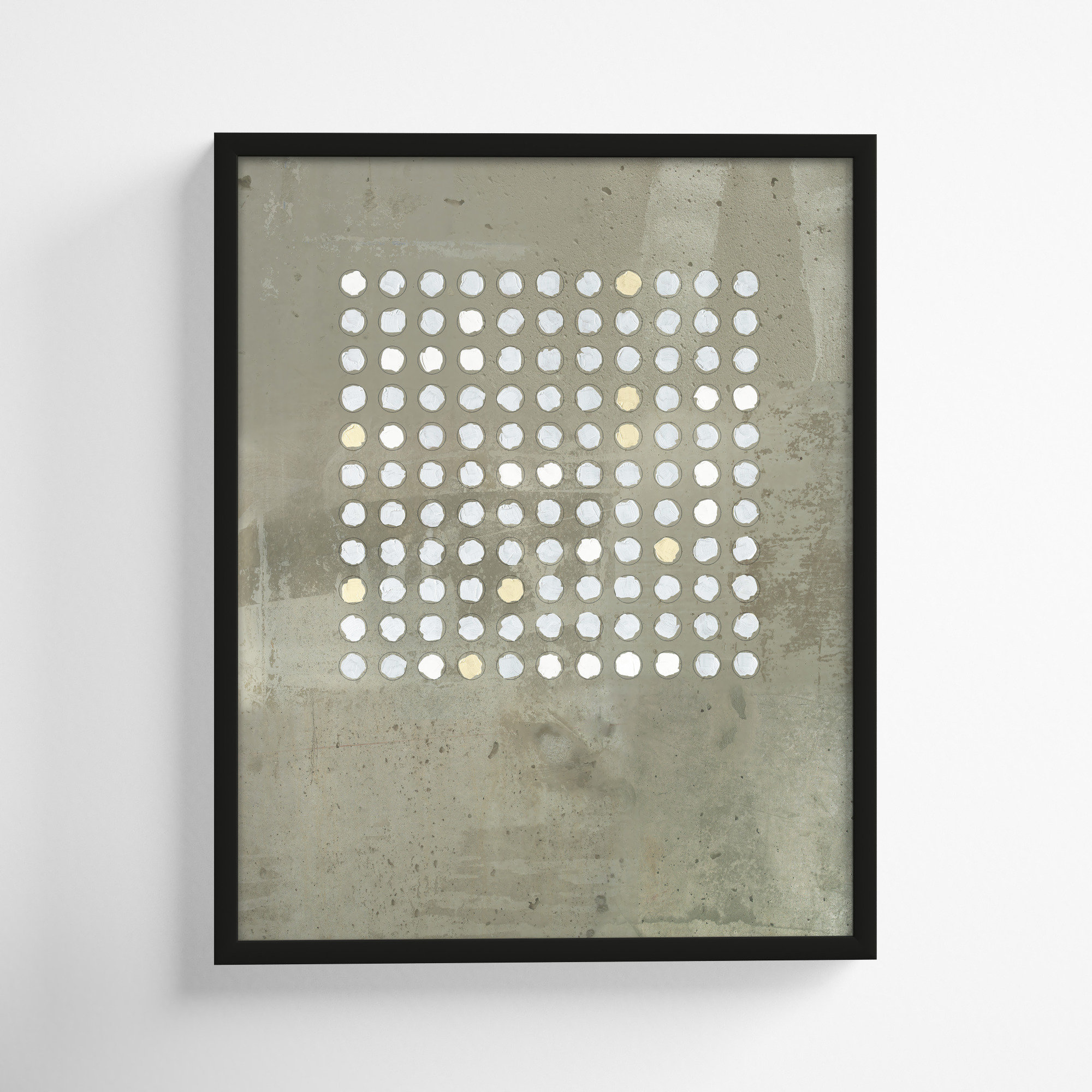 Circles In Squares 2 by Jacques Pilon, Black, 20" H x 16" W x 1.25" D